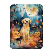 Halloween Fins lup met pompoenen eng Magneet (Verticaal)