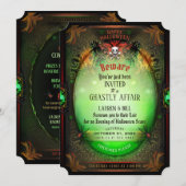 Halloween Flair Ghastly Affair Party Invitation (Devant / Derrière)
