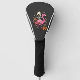 Halloween Flamingo Skelet Suiker Emmer Vector Afbe Golfheadcover