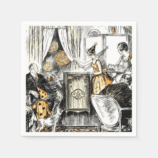 Halloween Flappers papieren servetten (Voorkant)