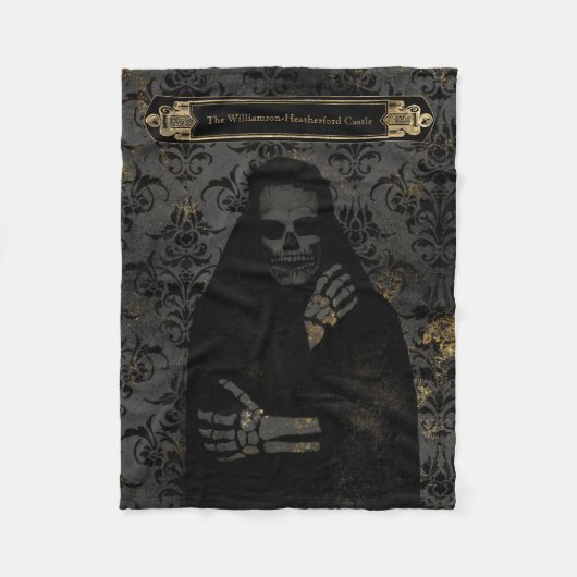 Halloween | Fleece Blanket | Grim Reaper (Voorkant)