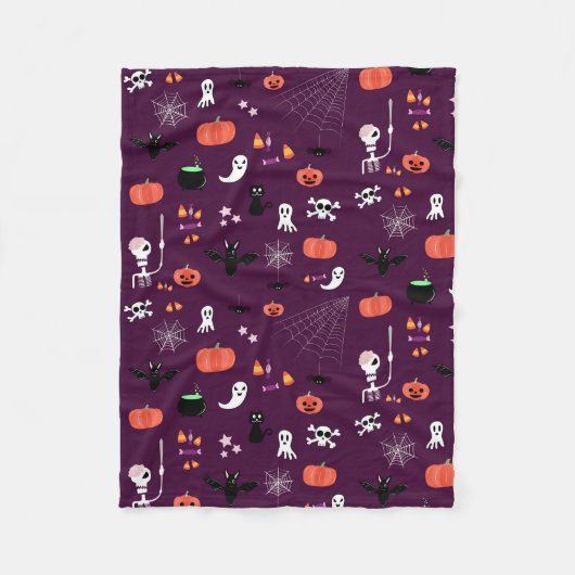 Halloween Fleece Deken (Voorkant)
