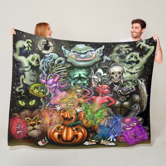Halloween Fleece Deken (In situ)