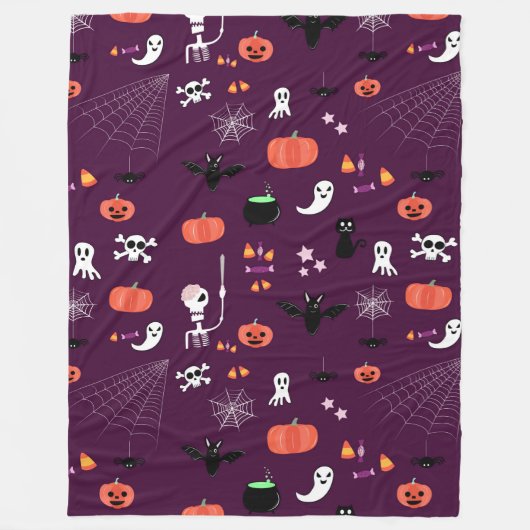 Halloween Fleece Deken (Voorkant)