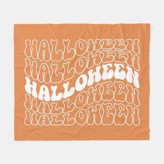 Halloween Fleece Deken (Voorkant (Horizontaal))