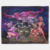 Halloween Fleece Deken (Voorkant (Horizontaal))