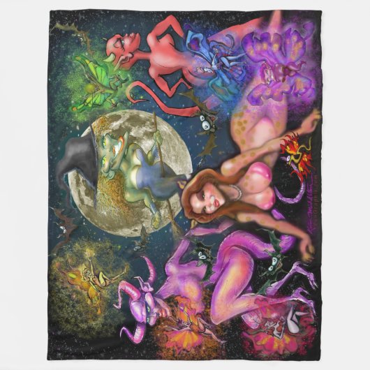 Halloween Fleece Deken (Voorkant)