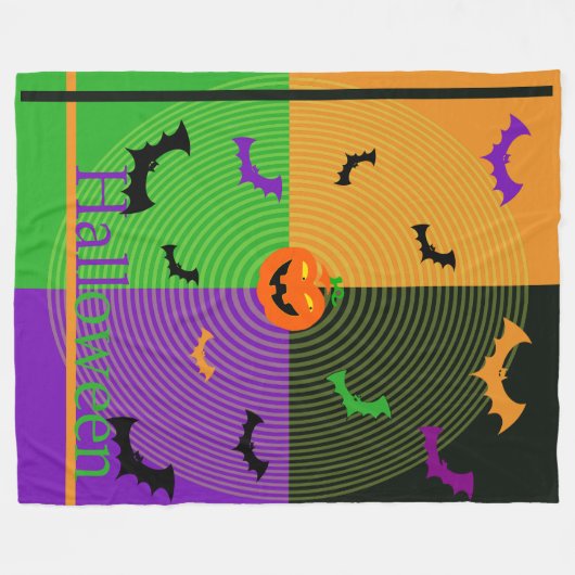 Halloween fleece deken van eeuwige horror 50 "x60" (Voorkant (Horizontaal))