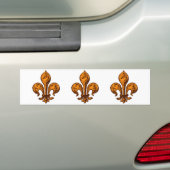 Halloween Fleur de lis Bumpersticker (Op auto)