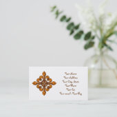 Halloween Fleur de lis Visitekaartje (Staand voorkant)