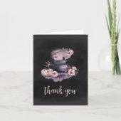 Halloween Floral Cauldron Bedankkaart (Voorkant)