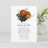  Halloween Floral Shower per Mail Kaart (Staand voorkant)
