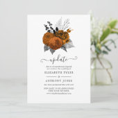  Halloween Floral Wedding Update Kaart (Staand voorkant)