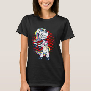 Halloween flossen zombie eenhoorn grappig cool gem t-shirt