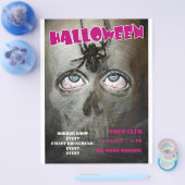 halloween flyer poster skull (Enkel)