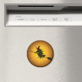 Halloween Flying Witch Magnet Magneet (Insitu (Vaatwasser))