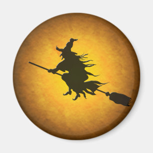 Halloween Flying Witch Magnet Magneet