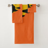 Halloween Flying Witch Towels Bad Handdoek (Insitu)