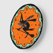  Halloween Flying Witch Wall Clock Grote Klok (Hoek)