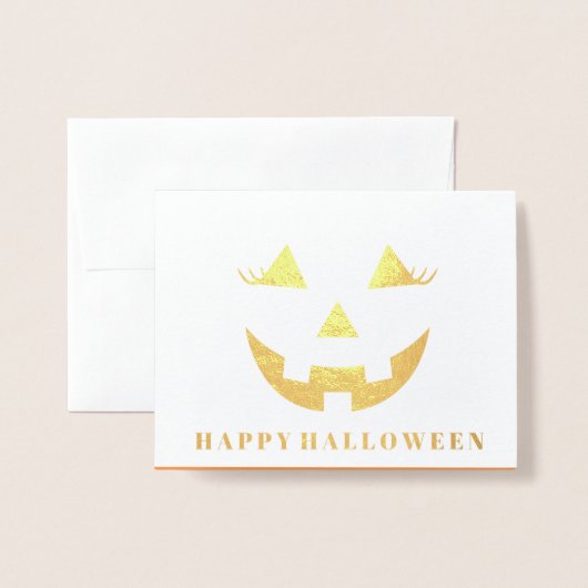 Halloween Folie Kaart (Voorkant met envelop)