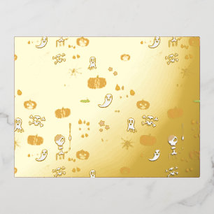 Halloween Folie Uitnodiging Briefkaart