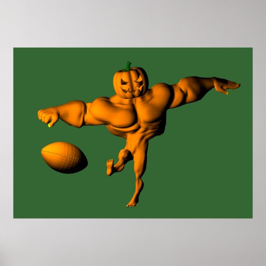 Halloween Football League Kickoff Poster (Voorkant)