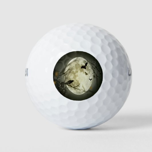Halloween Forest, Bats, Landscape Golfballen (Voorkant)