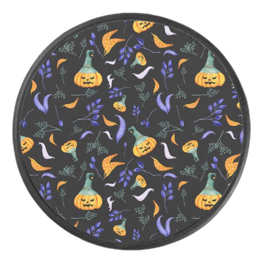 Halloween Forest Hockey Puck (Voorkant)