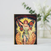 Halloween fortuin teller Holiday briefkaart (Staand voorkant)