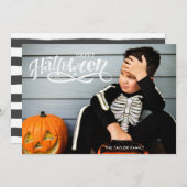 Halloween-fotokaart | Spooktaculair script (Voorkant / Achterkant)