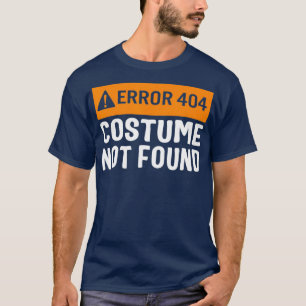 Halloween-fout 404 Costume niet gevonden Codering  T-shirt