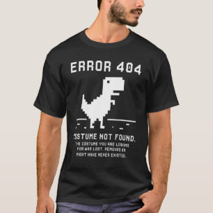 Halloween Fout 404 Kostuum Niet Gevonden Codeer Pr T-shirt