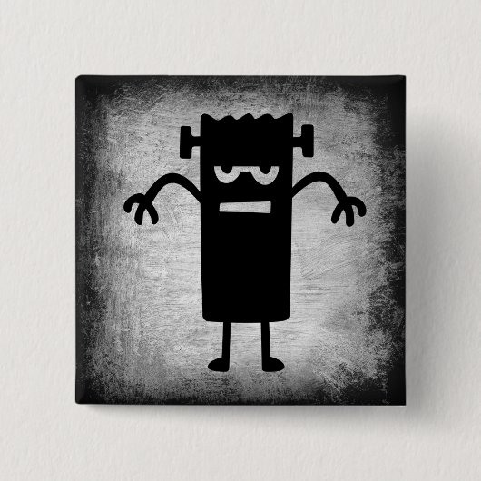 Halloween Frankenstein (een beetje eng) Button (Voorkant)