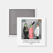 Halloween Frankenstein Humour magnet (Recto/Verso)