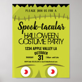 halloween Frankenstein monster kostuum party Poster