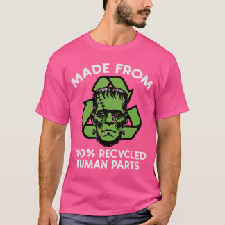 Halloween Frankenstein Recycled Parts Costume Men  T-shirt