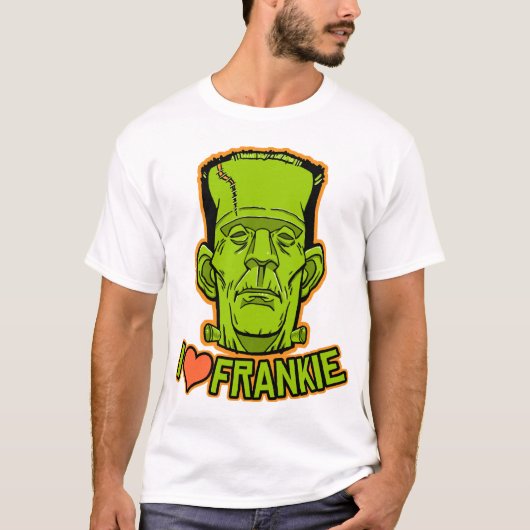 Halloween Frankenstein Ringer T-Shirt (Voorkant)