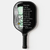Halloween Frankenstein's Monster Love en Rage Pickleball Paddle (Achterkant)