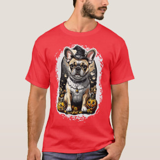 halloween franse buldog 8 t-shirt