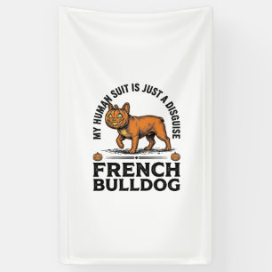 Halloween Franse Bulldog Pompoen Kostuum Shirt_1 Spandoek