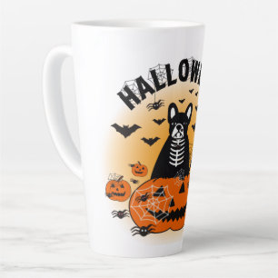 Halloween Frenchie Latte Mok