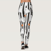Halloween Friendly Ghost en Pumpkin Pattern Leggings (Achterkant)