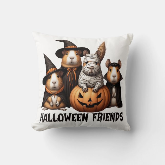 Halloween Friends Capybara Kussen (Voorkant)