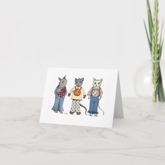 Halloween Friends Holiday Kaart (Voorkant)