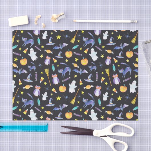 Halloween Friends Pattern Tissuepapier (Craft)