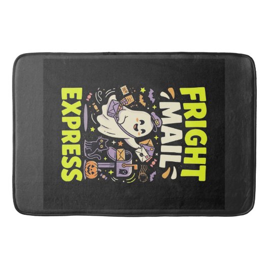 Halloween Fright Mail Express Badmat (Voorkant)