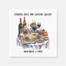 Halloween Frightful Feasts Papieren servet