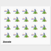 Halloween Frog Ronde Sticker (Vel)