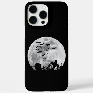 Halloween Full Moon Cemetery Graveyard Spooky Bats iPhone 16 Pro Max Hoesje