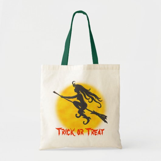 Halloween Full Moon Witch Bag Tote Bag (Voorkant)